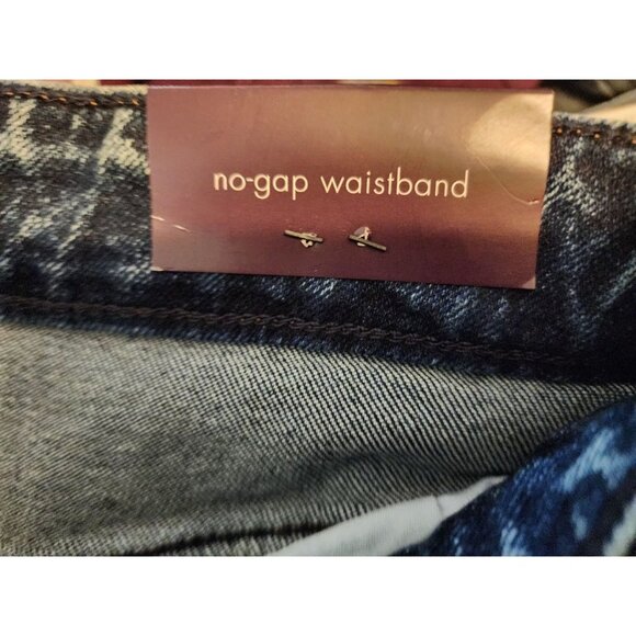 New Ava & Viv 90s Straight High-Rise Jeans Womens Size 26 Straight Leg Hip Thigh - Picture 4 of 10